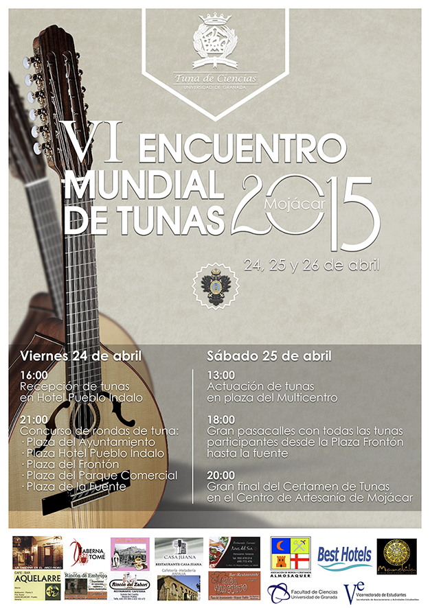 Tuna de Ciencias de Granada :: VI Encuentro Mundial de Tunas Mojácar 2015