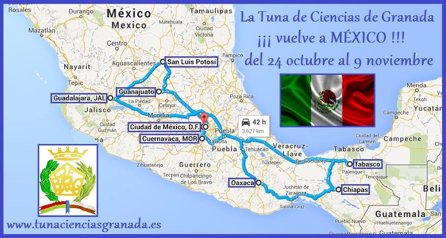 Tuna de Ciencias de Granada :: Viaje a México 2014